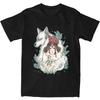 Grafische Neuheit Prinzessin Mononokes Hime T-Shirts für Herren Damen Reine Baumwolle Kodama Baum Waldgeist T-Shirts Shirt