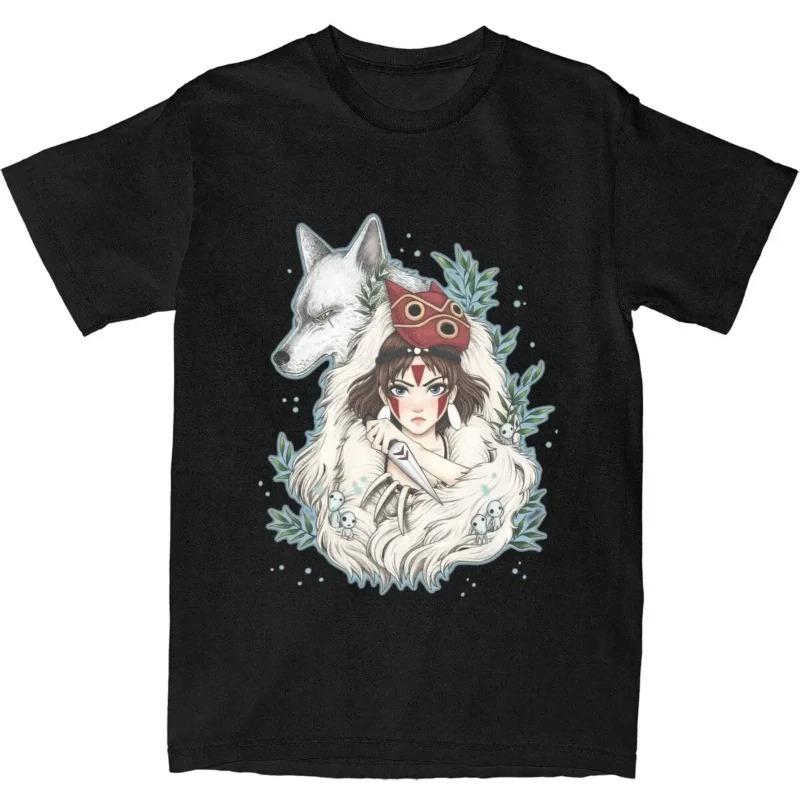 Grafische Neuheit Prinzessin Mononokes Hime T-Shirts für Herren Damen Reine Baumwolle Kodama Baum Waldgeist T-Shirts Shirt