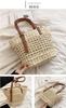 Magno Straw-Woven Tote Bag, Straw Bag, Women's Shoulder Tote Bag, Popular, Cute, Stylish, Stylish, Trendy, Korean, Plus Sizes, Simple, Casual (Beige)