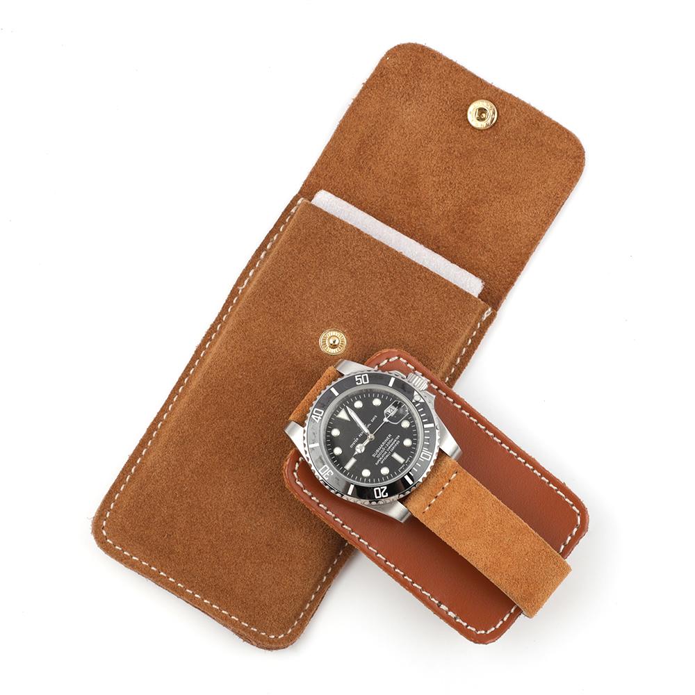 Suede Leather Watch Storage Bag Watch Case Gift Box Protective Cover Portable Travel Watch Pouch Bags Watches Accessories