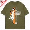 Christian Basketball Religious Bible Verse Philippians 413 Graphic TShirt Unisexs Short Sleeve Crew Neck Casual Womens Clothes