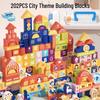 QZMEDU Large Particle Wooden Building Blocks