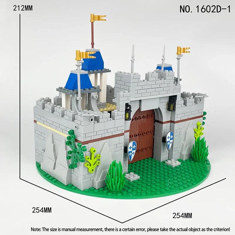 Medieval Kingdom Knights Castle Building Block Set, Middle Century Castle Military Fortress Moc Scene Accessories Building Blocks Bricks Toys