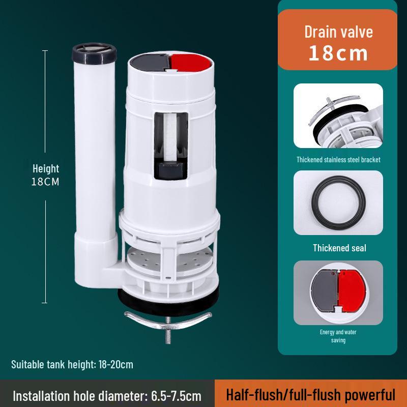Toilet Water Tank Float Ball Drain and Inlet Valve Set