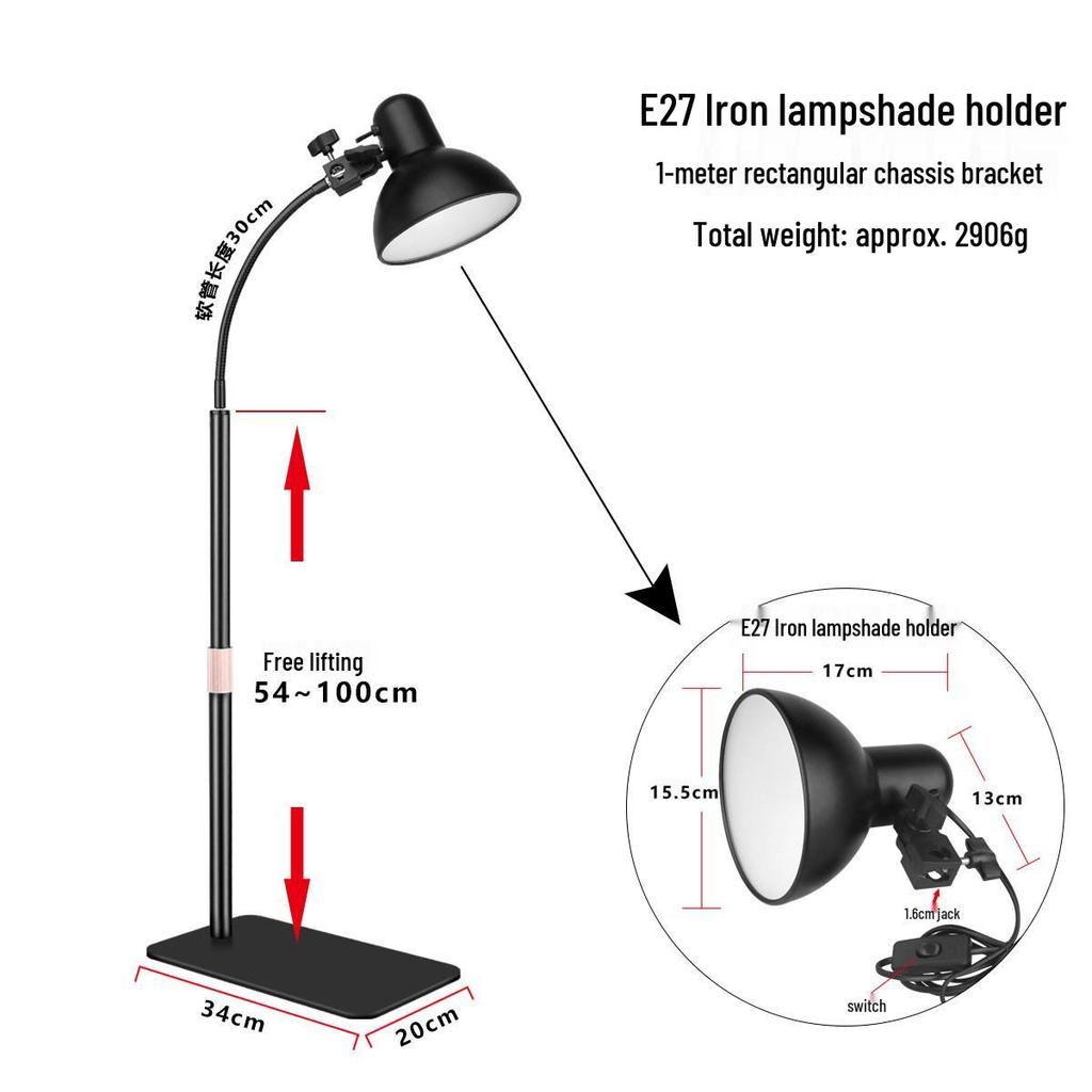 Space-saving E27 Universal Desk Lamp: Student Eye Protection Reading Light for Home or Bedside.