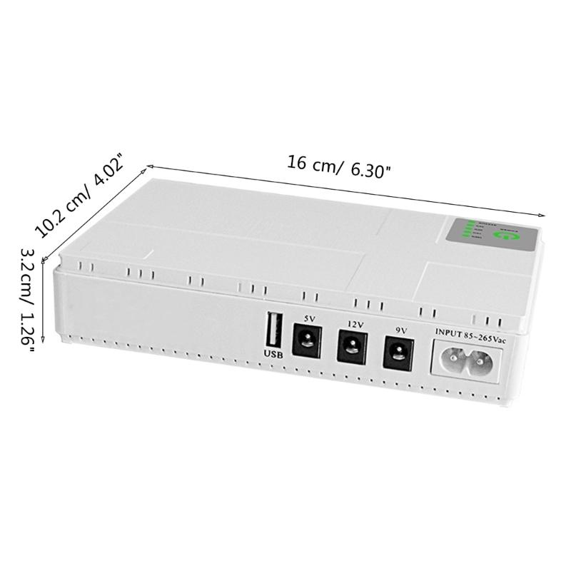 10400mAh I Portable UPS 5V/9V/12V Uninterruptible Power Supply For WiFi Router Large Capacity Backup Power Adapter