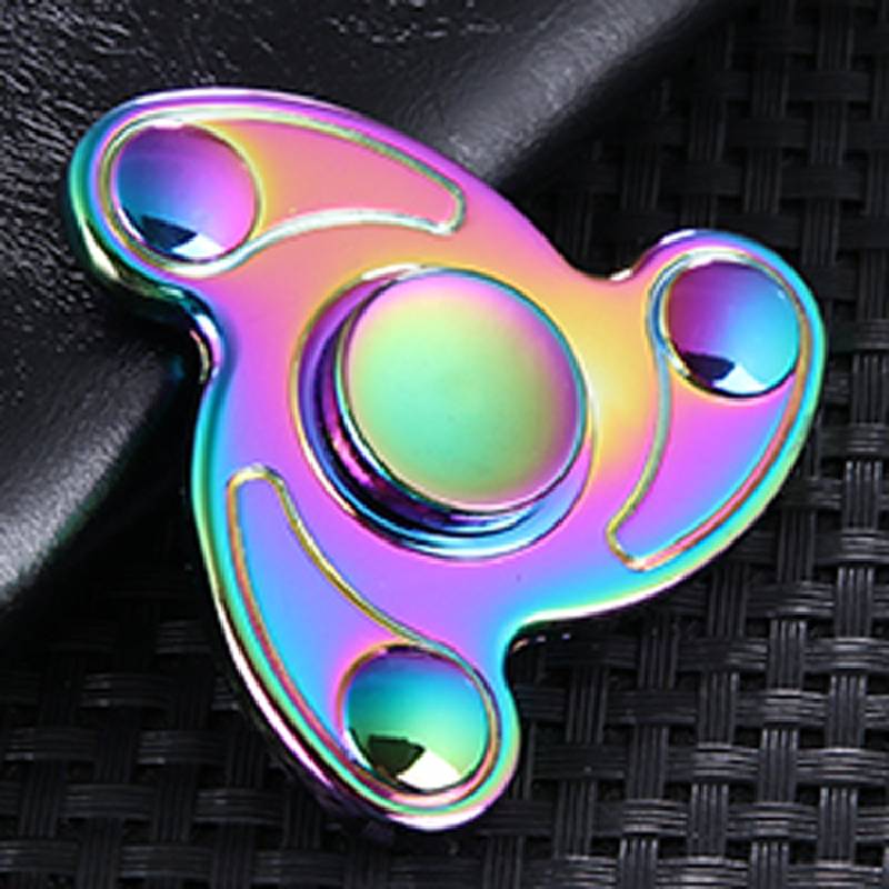 

Focus Toy Fidget Hand Spinner Finger Edc Stress Adhd Autism Toys Kids Adults Rainbow