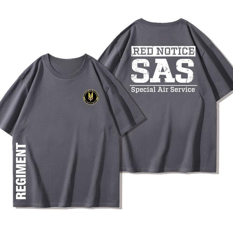 SAS British Special Air Service Tee Rainbow Six Tactical Cotton Military Short Sleeve T-Shirt Summer Men's Casual Comfort Top