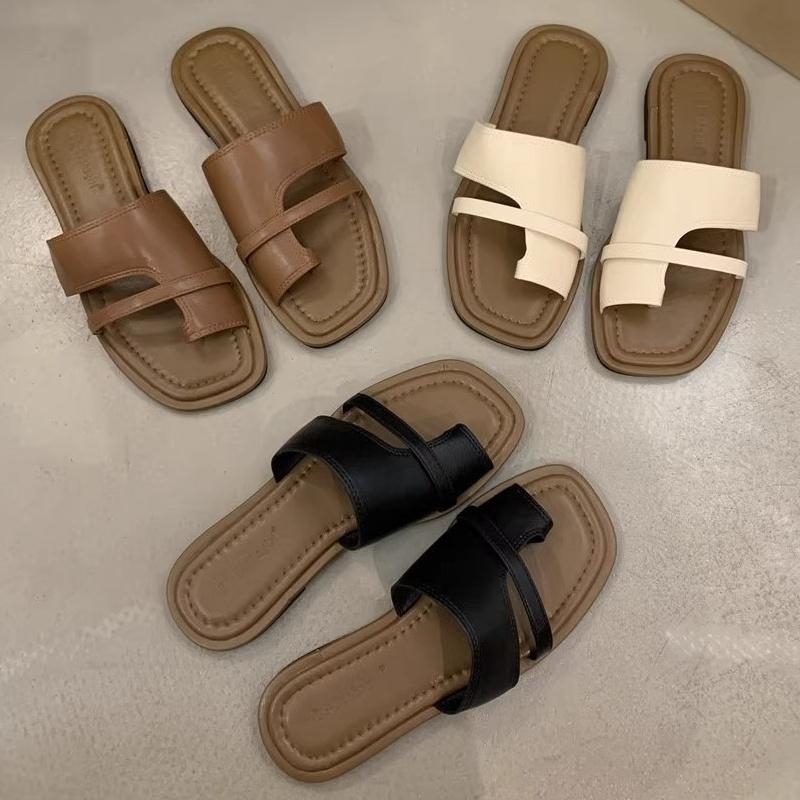 Pantoufles 2025 Pour Femmes Sandales d'Été Tongs Ballerines Rétro Chaussures de Luxe pour Femmes Pantoufles pour la Maison Pantoufles de Mode