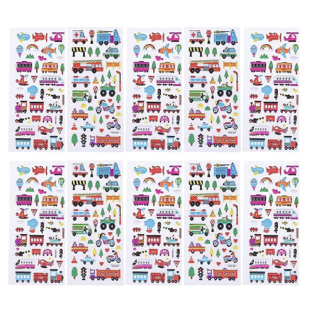 Traffic Bubble Stickers Car Stickers for Kids 20 Sheets Assorted