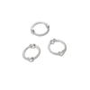 Alloy Color Bead Ring Connector 6-10mm Bead Circle Fashion Beads Frame Ring