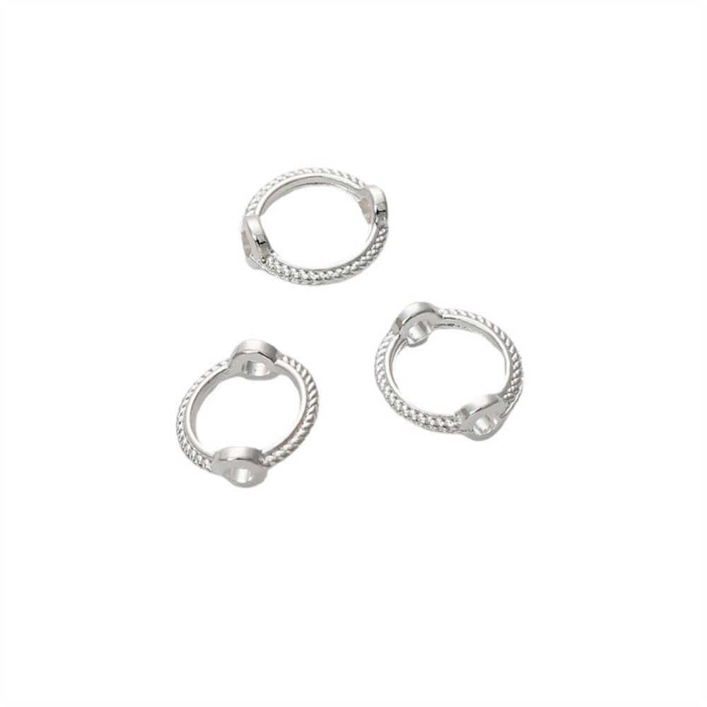 Alloy Color Bead Ring Connector 6-10mm Bead Circle Fashion Beads Frame Ring