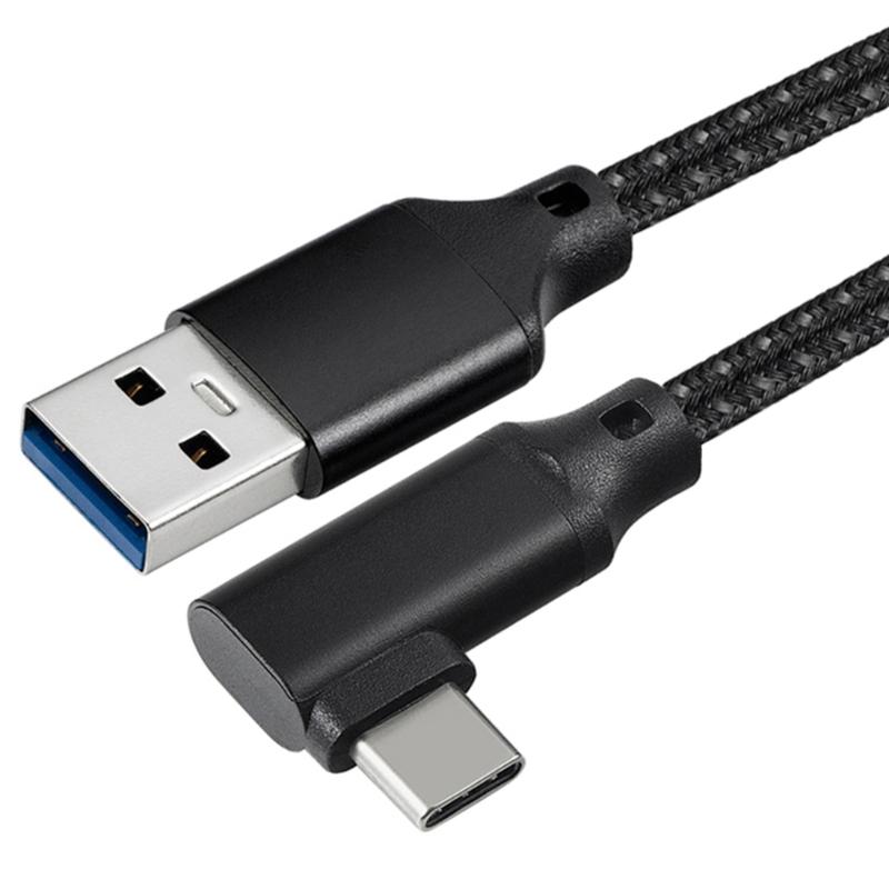 

USB C to USB A Cable USB 3.2 10Gbps 90° Right Angle USB C Data Cable 20V 3A 60W Quick Charging for USB C Camera VR Game 1