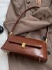 French Small Shoulder Bag With Pu Material And Chain Detail For Urban Daily Use