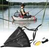 24in Portable Boat Anchor Float Set Accessory for Yacht Rubber Dinghy Kayak  Fishing Boatblack
