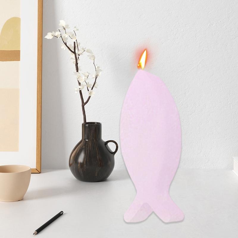 Candle Stick Holder Silicone Mold 3D Fish Resin Mold Candle Holder Silicone Resin Mold Cute Silicone Candle Holder Mold