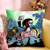Cushion Cover Short Plush Throw Pillow Soft Washable Sofa Bed Office Cushion B-Billy & Mandy'S Adventure Anime