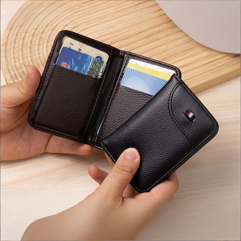 Portable Super Slim Soft Wallet Pu Leather Mini Credit Card Wallet Purse Card Holders Men Wallet Thin Small Short Wallets