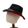 Two-Color Black Top Hat Western Cowboy Hat Ethnic Style Jazz Hat Bull'S Head Tweed Hat Men And Women