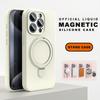 Magnetic Liduid Silicone Stand Phone Case For iPhone 15 14 16 Plus 11 12 13 16 Pro Max Magsafe Ring Holder Protector Soft Cover