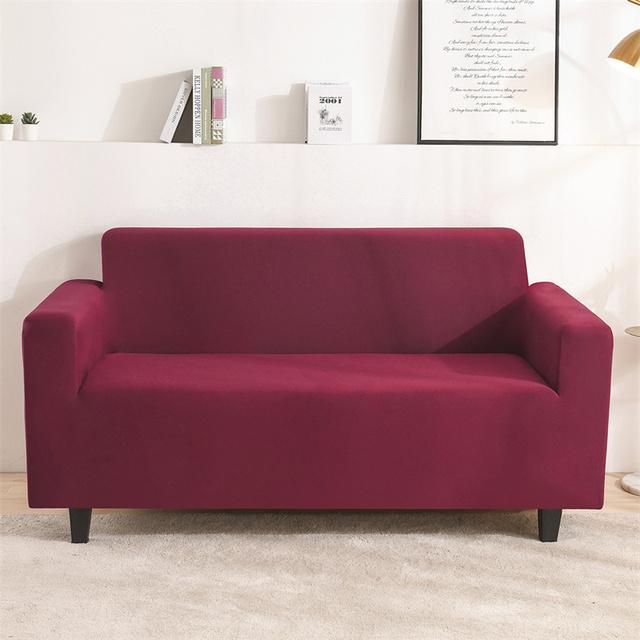 Seater Stretch spandex diivanikate Elastsed diivanikatted elutoa jaoks ühevärvilised pestavad diivanirätikud diivanikatted