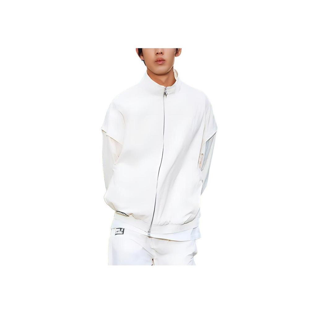 Puma Solid Color Comfortable Zip Collar Jacket Unisex Jacket Almond 631528-87