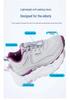 Men's Lightweight Shock-Absorbing Non-Slip Casual Shoes for Elderly, Soft Sole, Ideal for Spring and Autumn Walking.