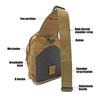 Men's outdoor Chest Pack 900D Oxford Mountaineering Camping Fishing Trekking