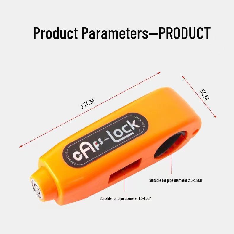 Anti-Theft Motorcycle Brake & Throttle Lock with Alarm