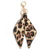 Retro Leopard Print Keychain with Silk Scarf Pendant - Hot Girl Style Accessory