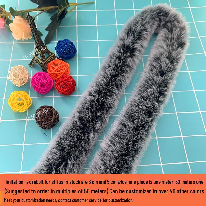 Imitation Rabbit and Mink Fur Strips: Autumn/Winter Cheongsam Accessories, Cuffs, Cape Trim