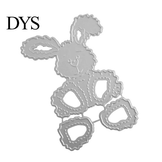 Easter Rabbit Bunny Metal Cutting Dies DIY Scrapbook Emboss Paper Cards Stencil