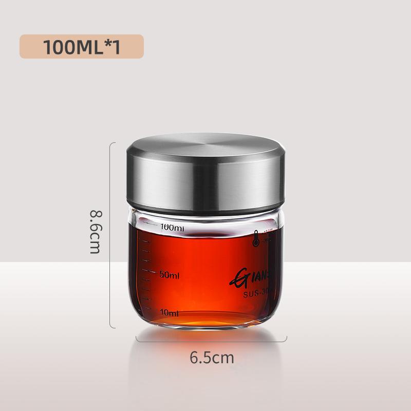 GIANXI Coffee Glass Cup Outdoor Mini Transparent Vacuum Airtight Cups Milk Cola Juice Storage Jar Kitchen Accessories