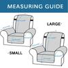 1 Seater Recliner Sofa Slipcover Pets Dog Kids Mat Multiple Sizes Non-slip Recliner Couch Cover Four Seasons Sofa Armchair Mats