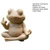 Meditatieve Kikkerbeeldje 3D Geprint Grappige Zen Yoga Kikker Tuinbeeld met Middelvinger voor Bureau Planken Huis Kantoor Terras Decoratie