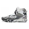 Anta KT5 Leather Cushioning Slip Resistant Abrasion Resistant High Top Basketball Shoes Men's Black White 112011101-14
