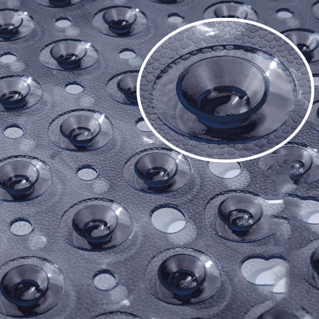 Duschmatte fürs Badezimmer, 40 x 100 cm, rutschfeste Duschmatten aus PVC mit langen Streifen und Saugnäpfen für zu Hause