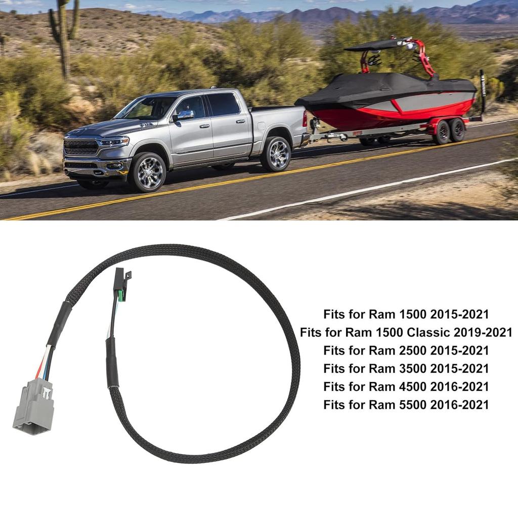 Brake Controller Wiring Harness Connector Adapter, Dodges Rams Pickup Trailer Brake Control Harness, 3024 P 31inch Trailer Power Brake Connector