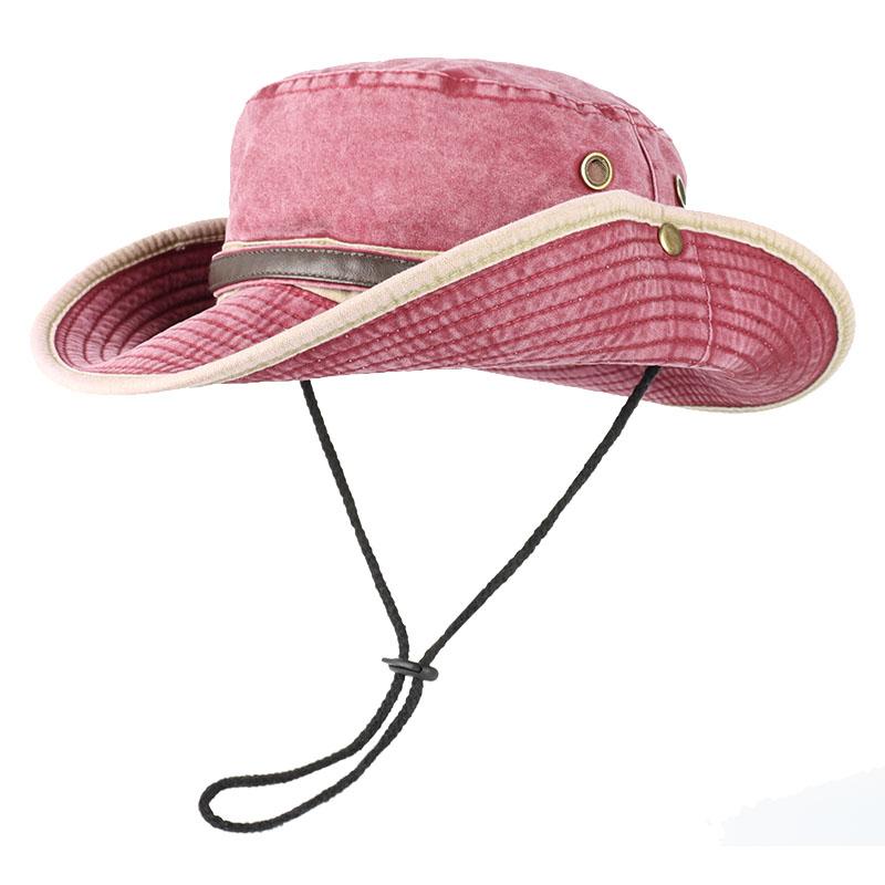 Bucket Hat With Leather Belt Men Women Sunhat 2026 Outdoor Fisherman Cap Summer Sun Protector Hats Panama Beach Protection Caps