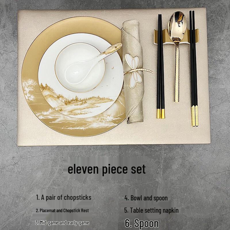 Ru Han Premium Chinese Bone China Dinnerware Set