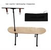 Skateboard-Style Portable Solid Wood Folding Table for Camping and Outdoor Use