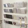 2/4Pcs Acrylic Brochure Pamphlet Holder Large Capacity Easy To Install Transparent Wall-Mounted Brochure Display Stand
