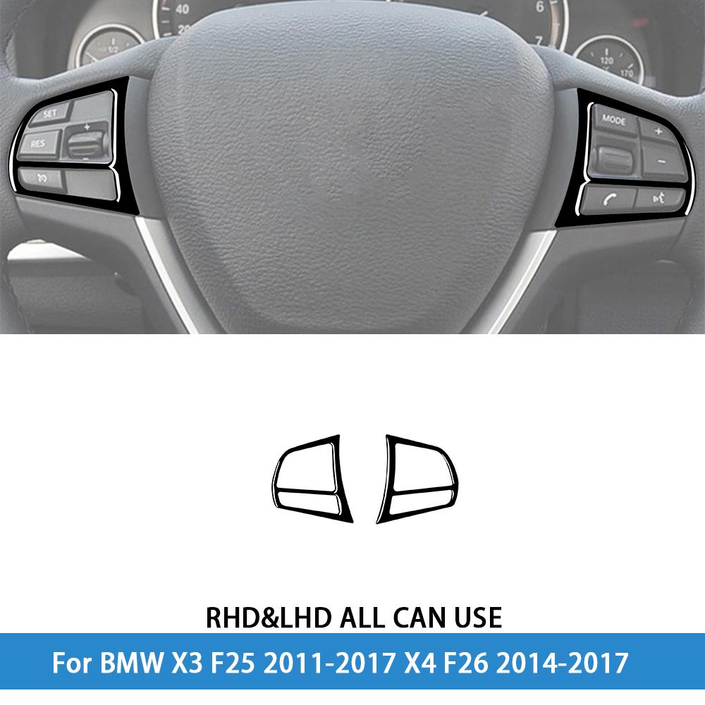 For BMW X3 F25 2011-2017 X4 F26 2014-2017Car Accessories Piano Black Interior Air Vent Taillight Console Trim Modified Sticker