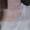 2025 New Fashion Silver Colour Zircon Wave Necklace For Women Collar Clavicle Chain Party Fashion Jewelry Nice Gift Wholesale