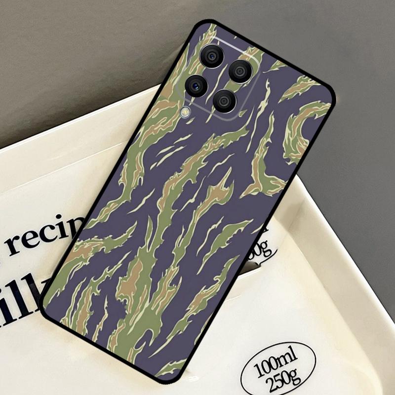 

Tiger Stripe Camo Army Camouflage Case For Samsung Galaxy M15 M55 M12 M13 M14 M54 M23 M16 M11 M21 M31 M20 M34 M52 M32 M36 M56 Samsung M12