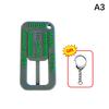 Tire Tread Depth Gauge Keychain Portable Measurer Car Tire Safety Check Universal Essential For Road Trips And Car Maintenance