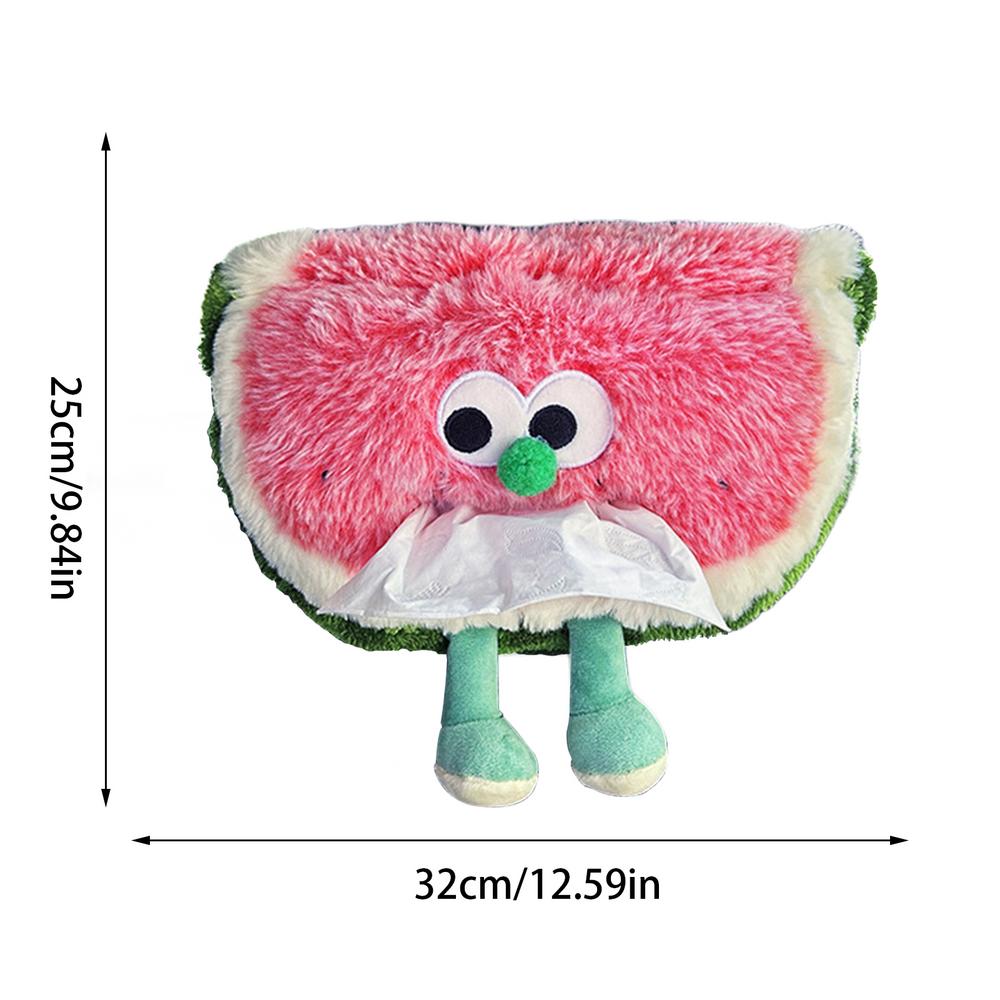 

Автомобильный держатель для салфеток на заднее сиденье автомобиля, подушка для сна в форме арбуза, держатель для салфеток на заднее сиденье автомобиля, декор интерьера автомобиля