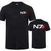 Mass Effect N7 Battle Uniform T Shirt Unisex Polyester Breathable Top for Sports Casual Wear Easy to Maintain Clothes Eur Size