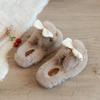 Children Furry Slippers Fashion Girls Home Cartoon Dust Bunnies Indoor Plush Slippers Kids Warm Winter Shoes Anti-Slippery