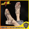 Sandals women 2025 new summer wear versatile thick heel Internet celebrity fairy style fashion high heels women slippers women